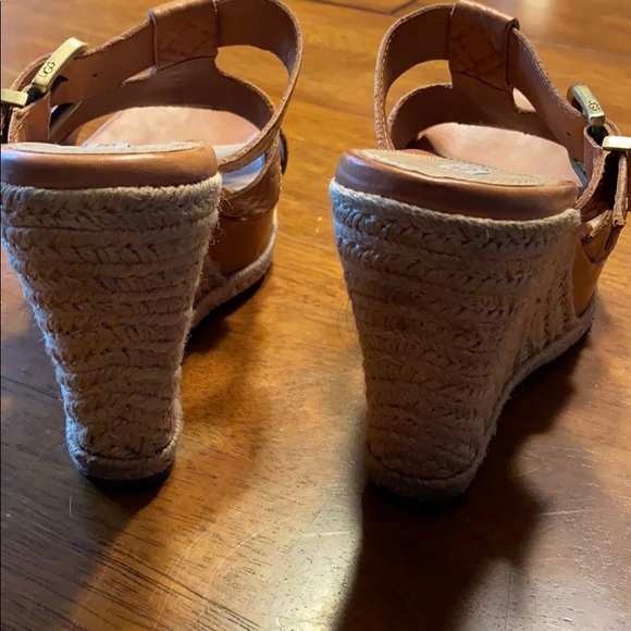 Ugg espadrille leather wedges - Picture 6 of 8